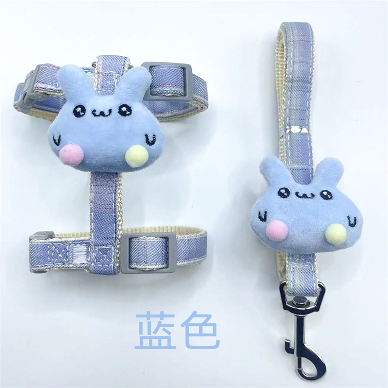 Gato Correa gato Correa anti-rotura ajustable gato cuerda lindo conejo cuerda perro cuerda mascota suministros al por mayor