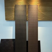 跨境实木肌理板3D雕刻家装工程酒店门墙板高定肌理板木饰面板厂家