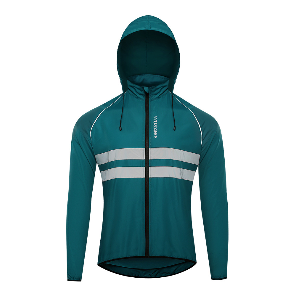 WOSAWE montaña carretera bicicleta ciclismo cazadora con capucha cazadora reflectante transpirable piel cazadora abrigo de manga larga