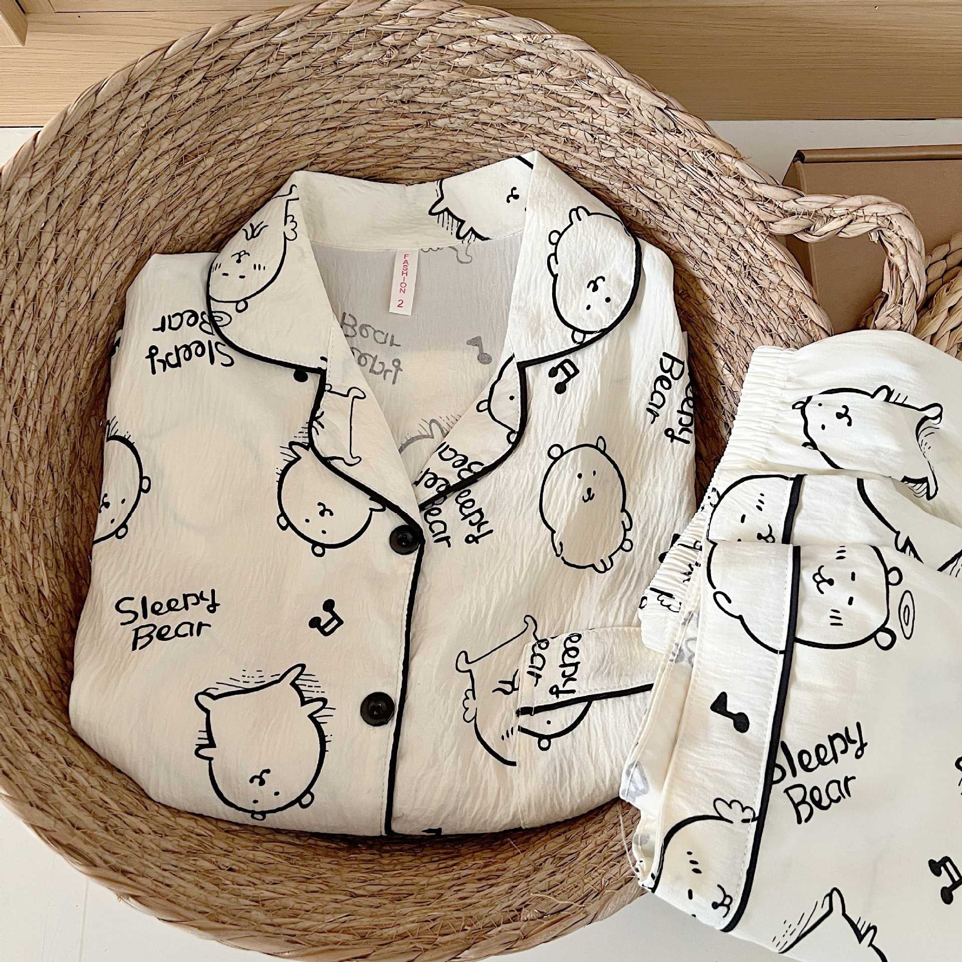 外国貿易クロスボーダー卸売クラウドコットン長袖ズボン 120 グラムパジャマ女性のための Xiaoxin 外で着用できるラペルカーディガンホーム服