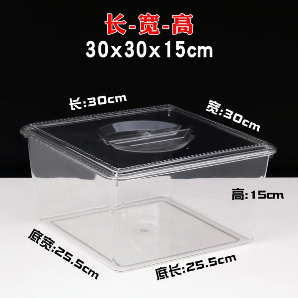 ☆✷Length 30cm, width 30cm, height 15cm, transparent with cover☆✷