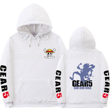 2026新款跨境外贸潮牌宽松休闲连帽卫衣卡通海贼王男女同款卫衣外