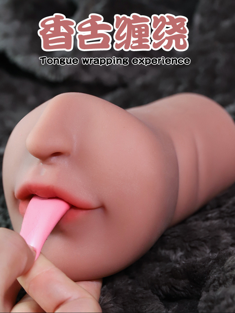 Jiuai Manual Male Masturbator TPE Half-Body Doll in Flesh or Brown — detail image 1