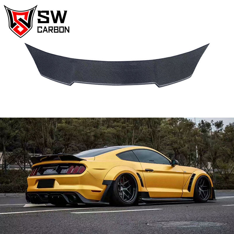 Robot-style carbon fiber rear spoiler suitable for Ford Mustang 2015-2017, high quality
