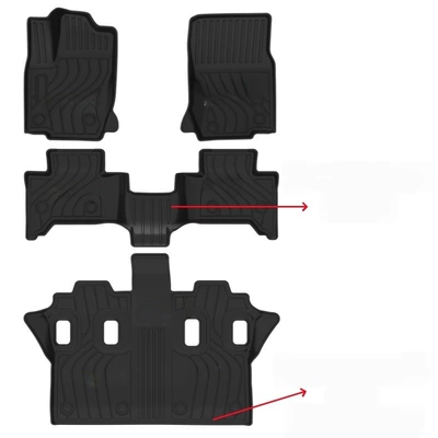 Lexus Gx/Gx550H/Gx550 Car | Universal Foot Pad - there-is-no-rubber-shell-on-the-second-row-of-the-bridge-and-there-is-no-protruding-rubber-shell-under-the-third-row-of-seats-lhd-left-hand-drive-24-lexus-gx550-six-seater-full-tpe-special-car-dedicated