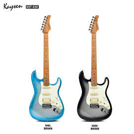 厂家直销 专业高端电吉他 带切单开关 磁钢拾音器 碳化枫木