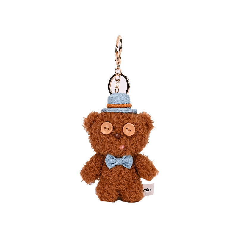 Colgante de peluche Minion Gentleman Tim Bear de 10 cm / Etiqueta anti-falsificación autorizada genuina
