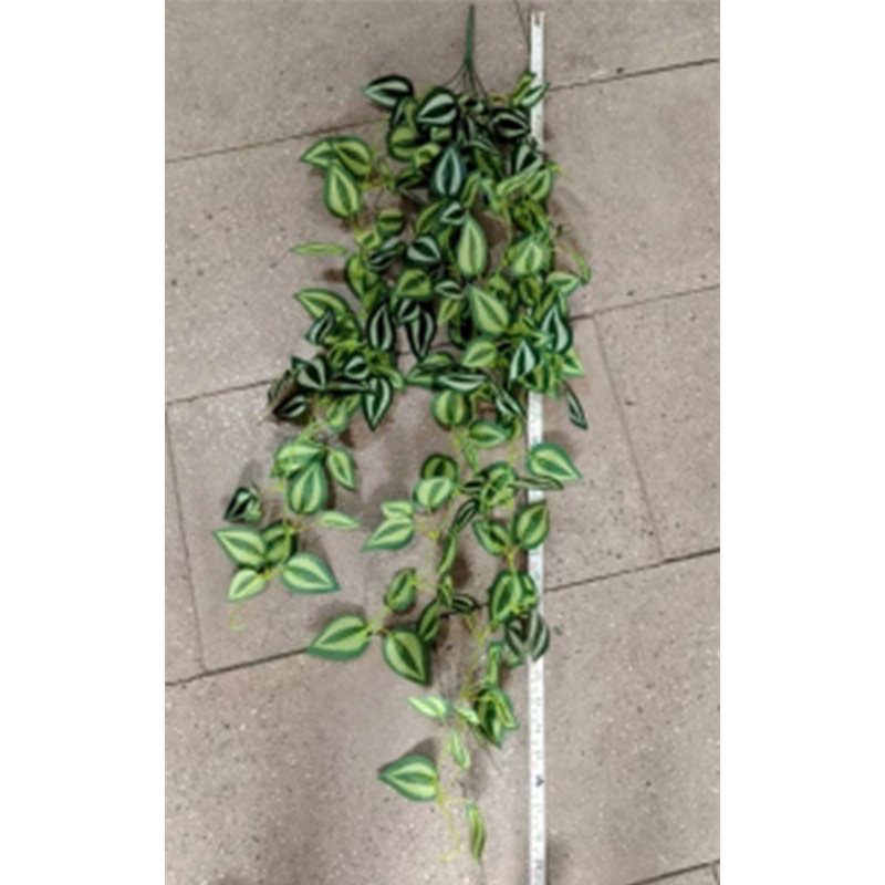 5 horquilla colgante de pegamento colgante de pared de plantas de simulación 7 horquilla pequeño haz de papas verdes hojas de papas decoración de pared interior colgante verde falsa