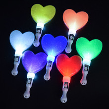 新款发光爱心荧光棒LED发光棒演唱会公司晚会同学聚会应援棒助威