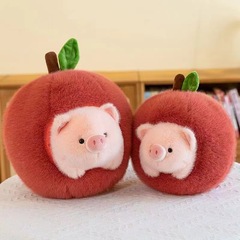 ネットの赤いリンゴのブタのブタのぬいぐるみのぬいぐるみのかわいい子供のぬいぐるみの超萌えのぬいぐるみ