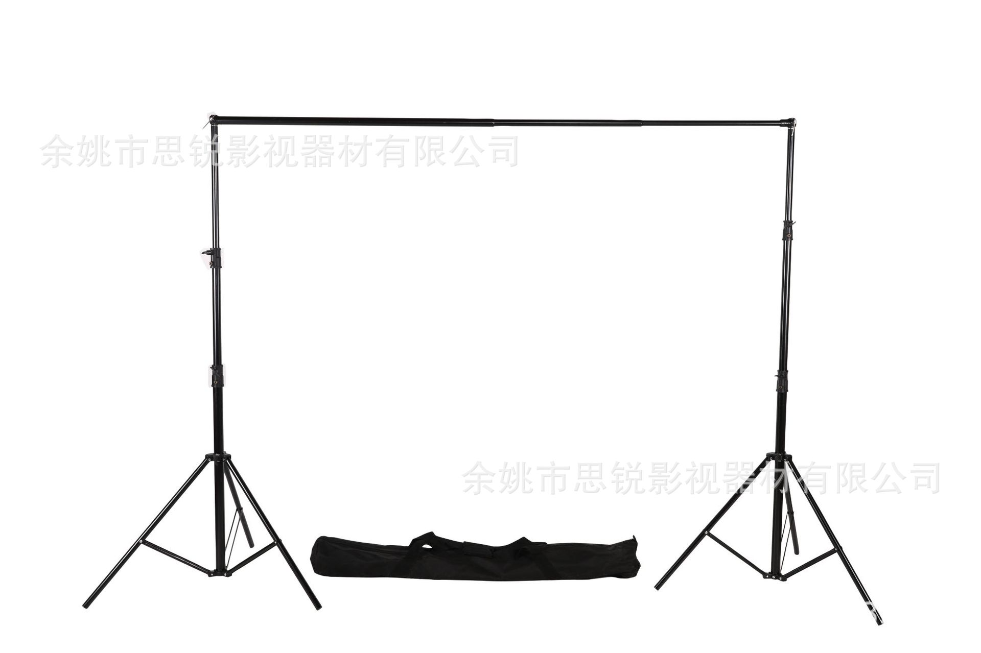 S017便携背景架双2.8米灯架可伸缩3米横杆