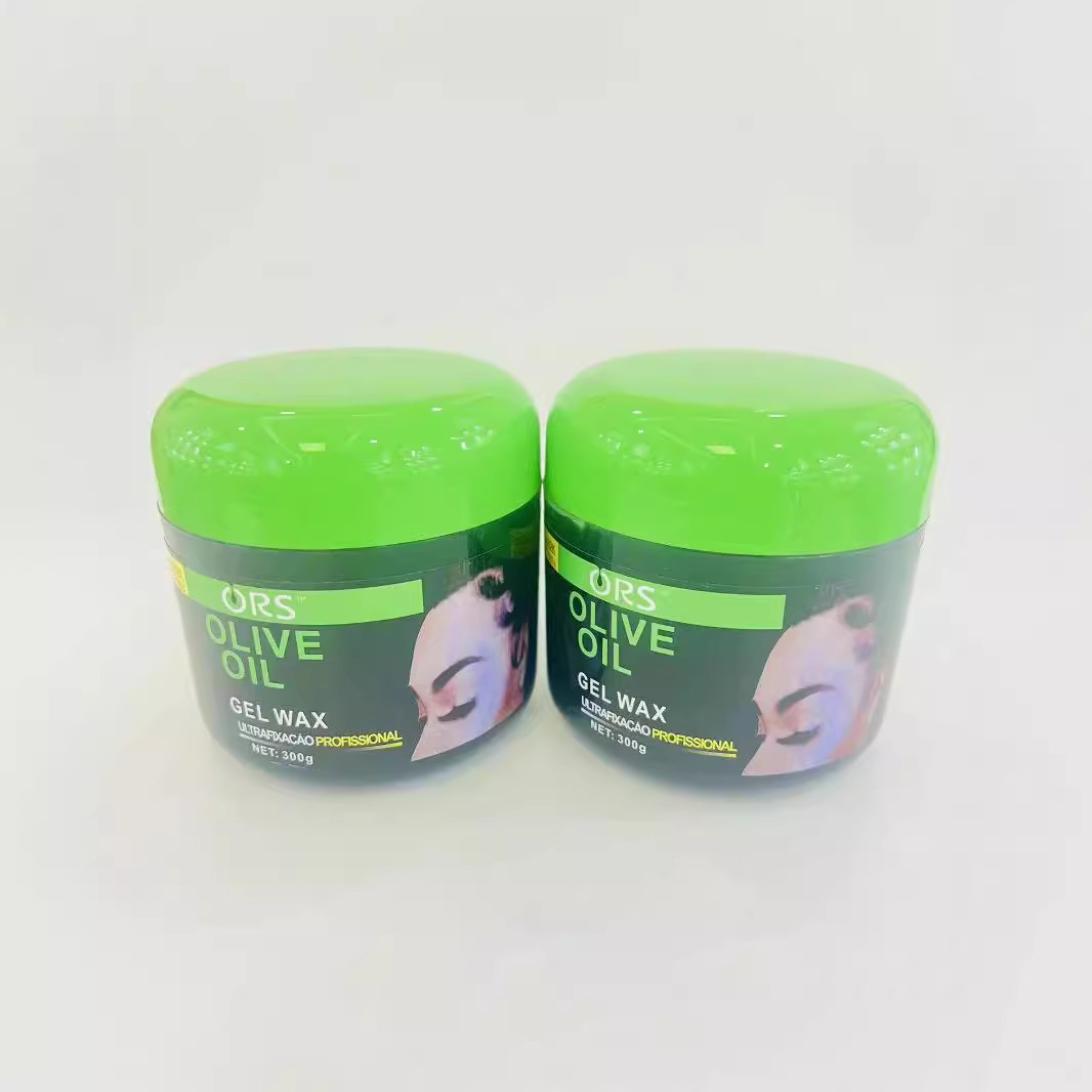 Aceite de oliva transfronterizo cera de gel para el cabello para el cabello para el cabello, sin caspa blanca, suave, humectante, crema de acabado de cornisa anti-pillo