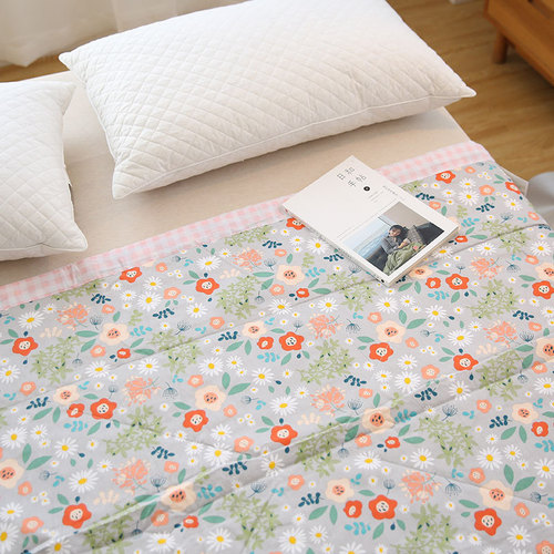 4TXN wholesale cotton washable cotton summer cool quilt small floral summer thin quilt air conditioning quilt Xinjiang cotton sheet