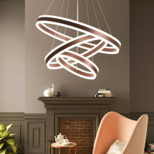 客厅吊灯现代简约圆圈环形loft公寓餐厅灯全屋套餐北欧极简灯具