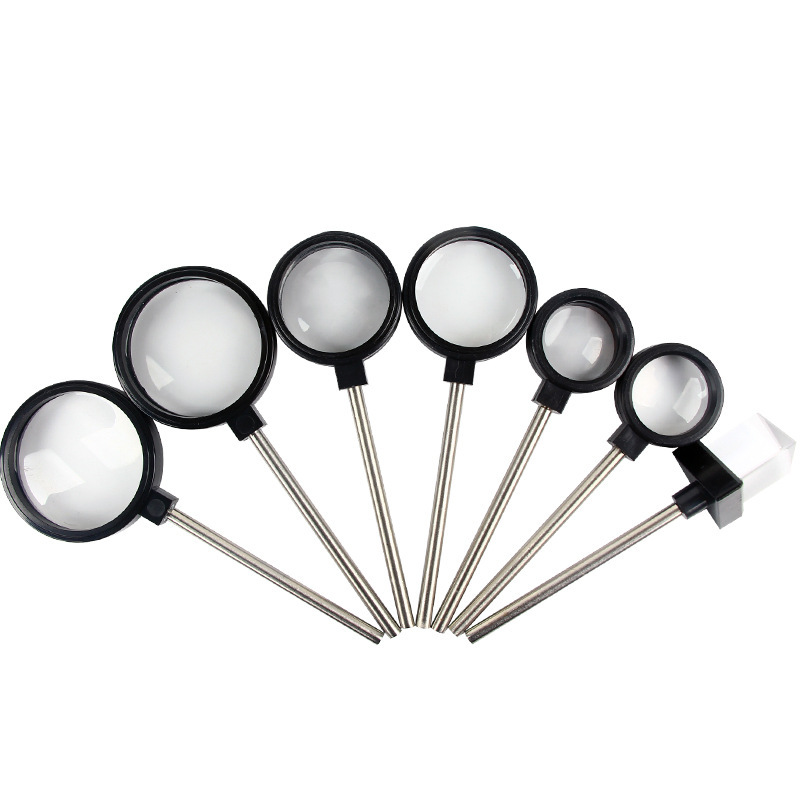 Handheld convex lens concave lens 3/4/5cm magnifying and shrinking mirror physical optics experiment equipment teaching tool instrument