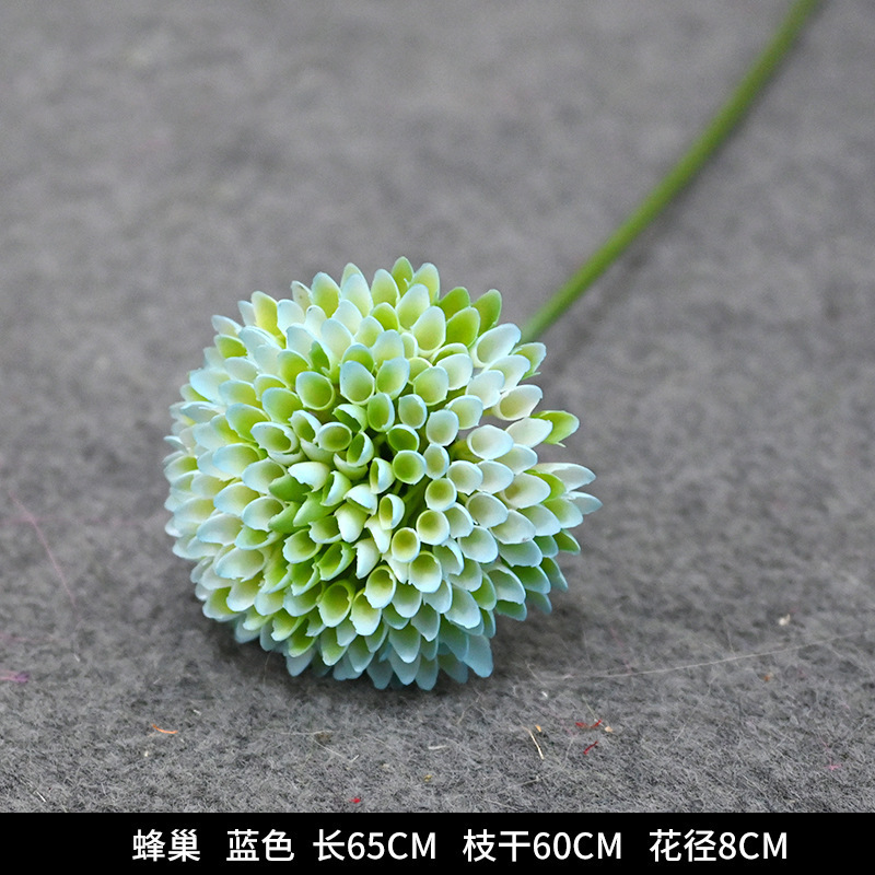 蓝色系仿真花婚礼婚庆场地场景布置道具装饰花艺花材花束假花批发|undefined