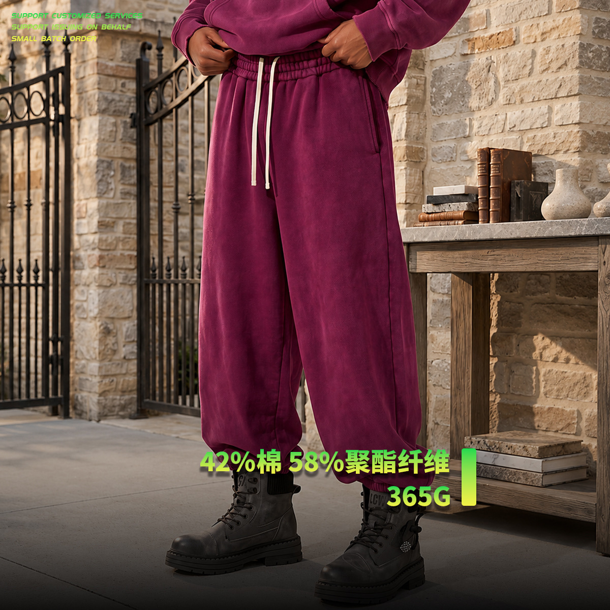 2026 nuevos pantalones de calzado nuevos productos de terciopelo grueso pantalones deportivos ociosos largos de estilo masculino de moda americana pantalones de guardia puros
