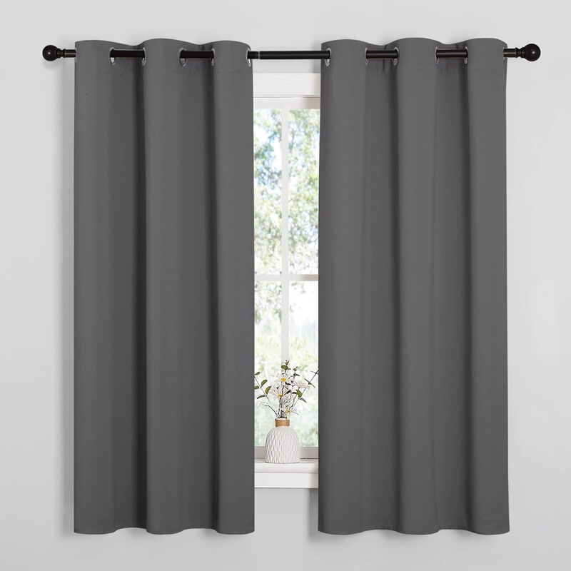 Amazon cross-border insulated grommet blackout curtains, simple and elegant ready-made curtains suitable for bedroom and living room