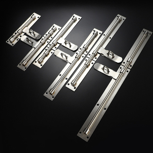 Stainless steel open bolt door buckle door bolt wooden door lock door latch bathroom thickened old-fashioned door pin