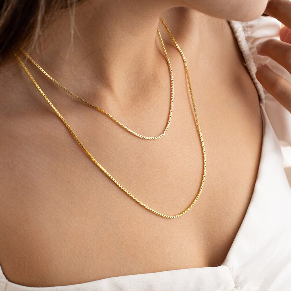 8g Weight Chain Jewelry Making Type 925 Silver Jewelry Making Size 14K Gold Plated Plating Material DIY Jewelry Accessories Classification 1 Piece Quantity 304 Stainless Steel Material Solid Color Pattern Simple Style Style 1 Piece 304 Stainless Steel 14K Gold Plated 925 Silver Jewelry Accessories 4