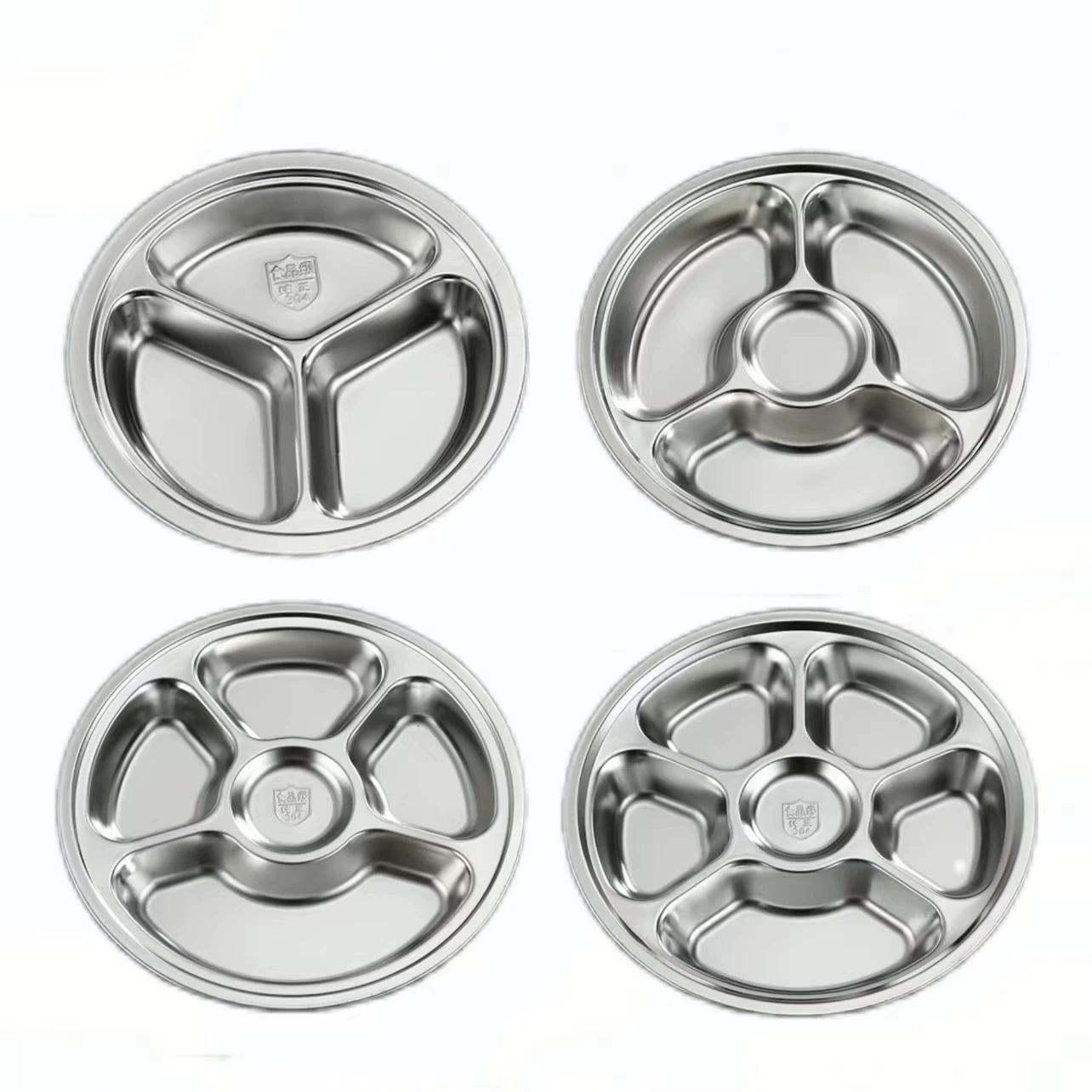 Dinner plate stainless steel for children and adults, school lunch box