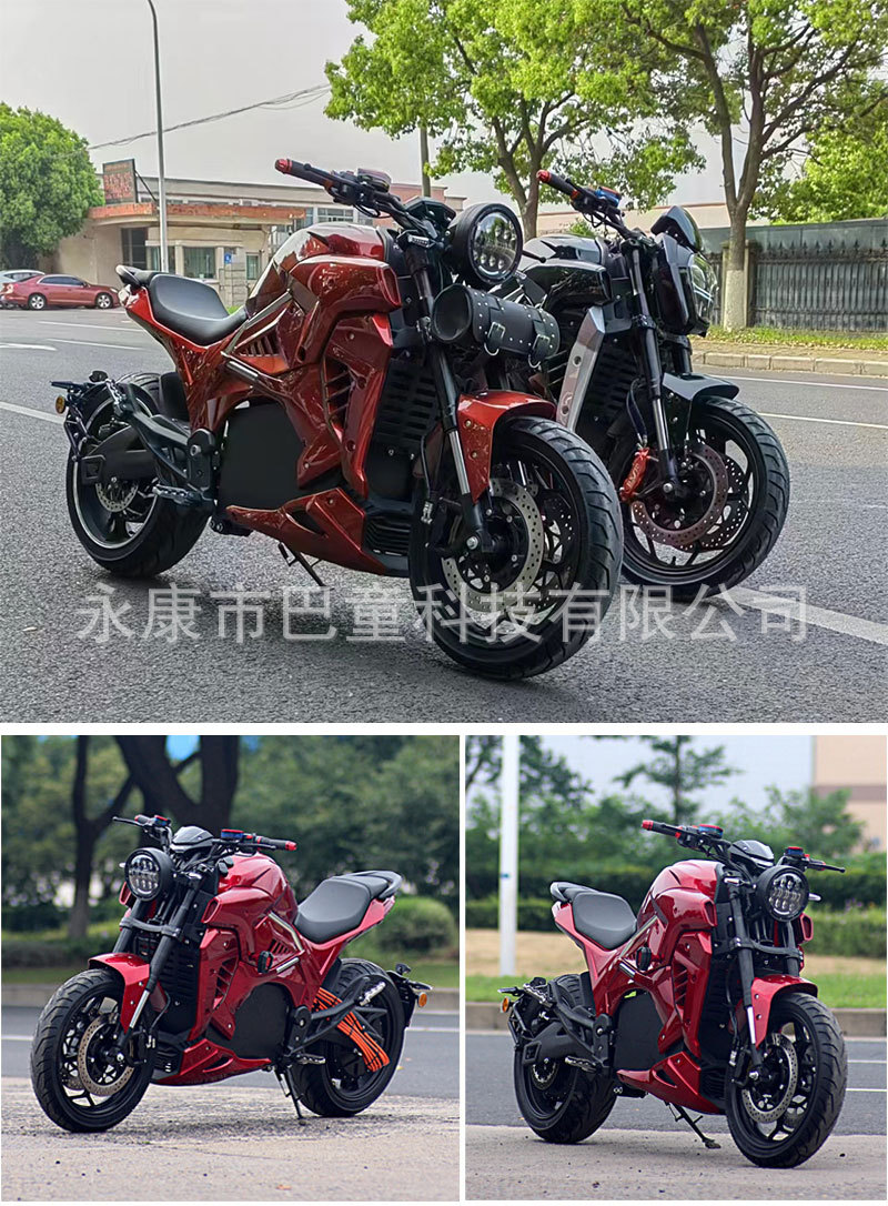 Cross-Border Export of Russian High-Speed Electric Motor Motorcycle Diavel Big Devil Motorcycle 72V Lithium Battery