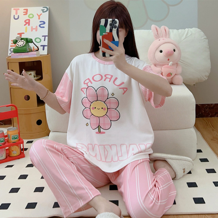 Pijamas nuevos pajamas de verano para mujeres pijamas cortos y largos Mickey ropa para el hogar comercio exterior transfronterizo sudeste asiático