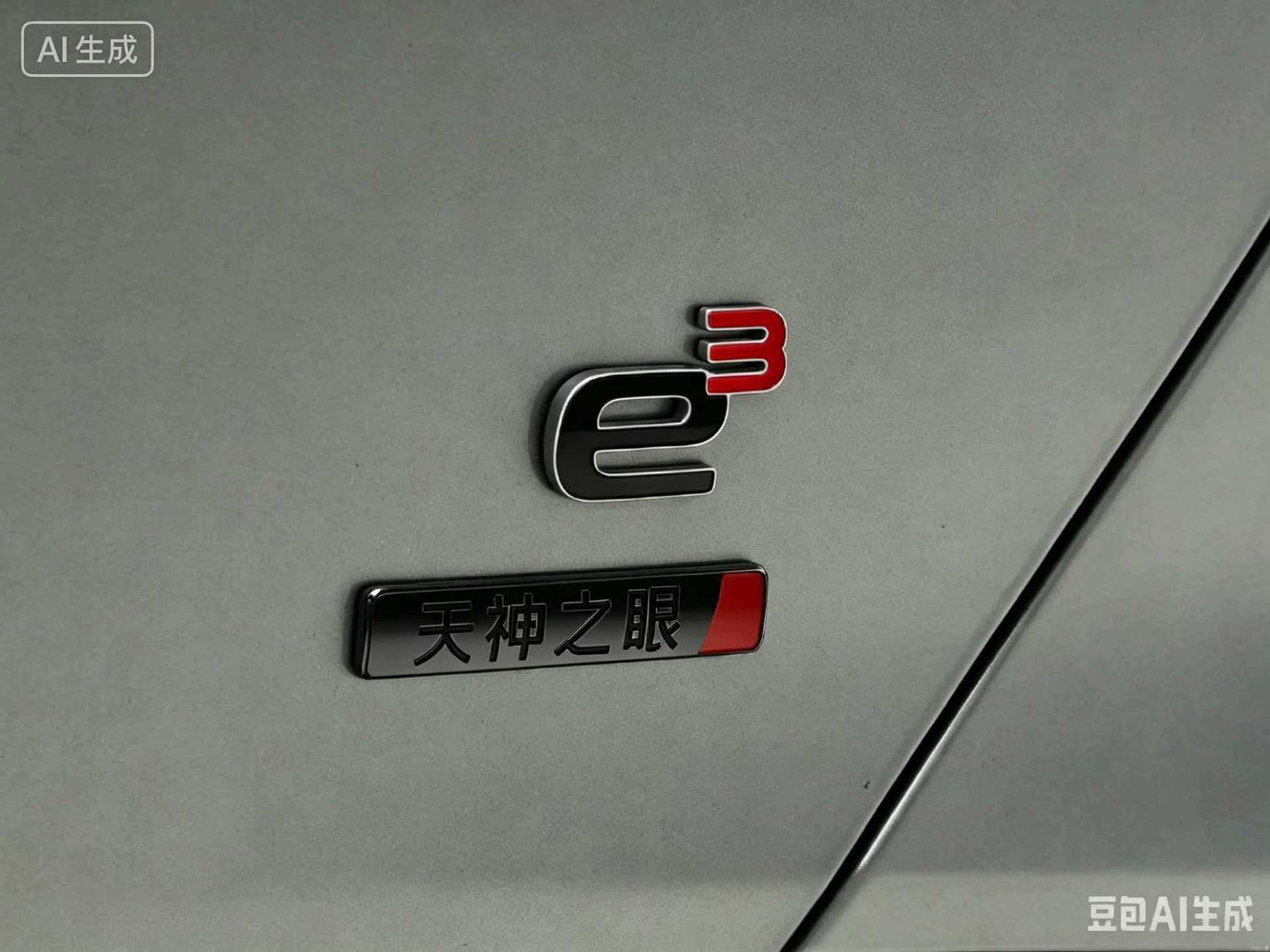 Suitable for BYD Denza Z9GT, sporty and personalized Black Warrior, non-destructive car logo cover modification with auspicious cloud pattern design