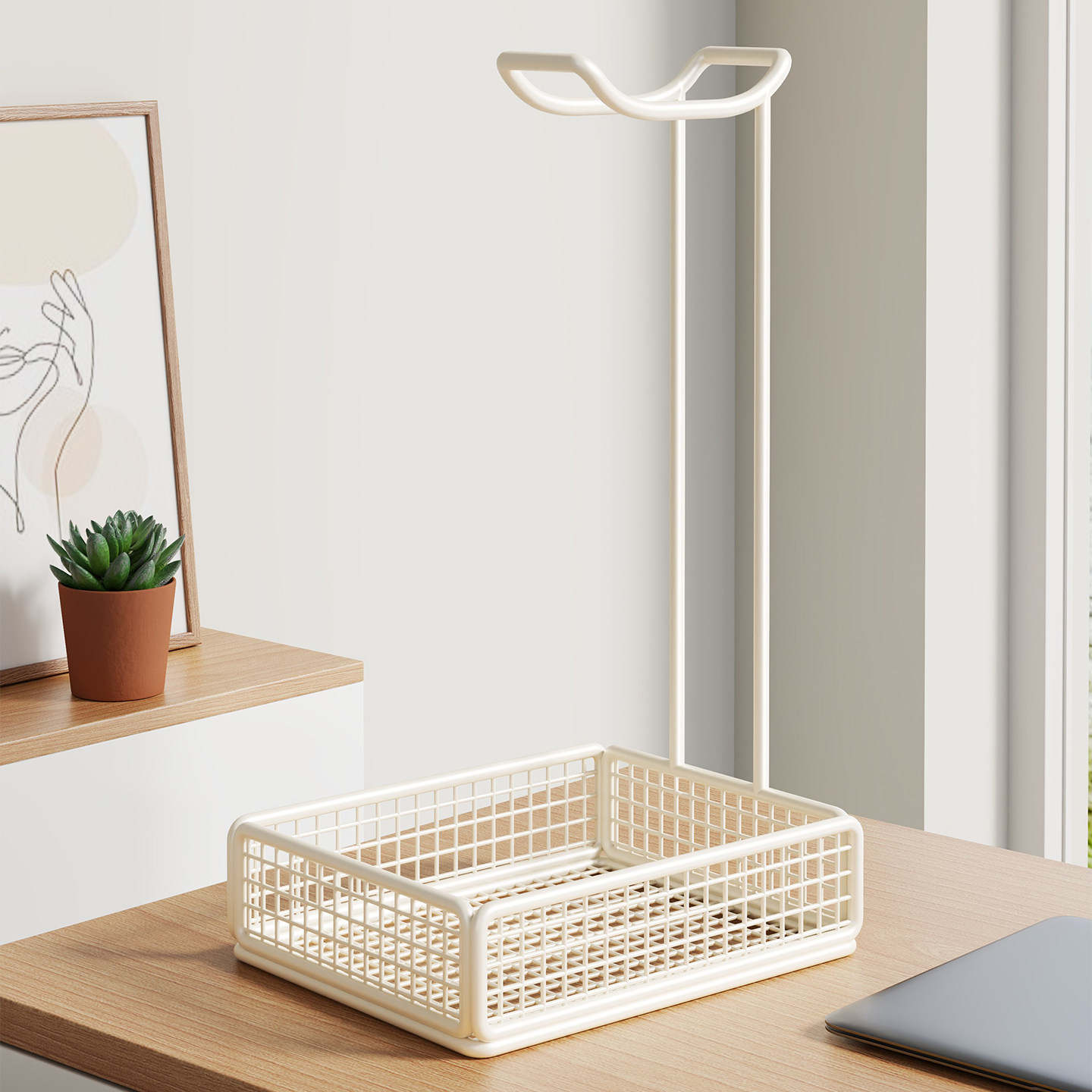 Soporte de Escritorio para Auriculares de Aleación de Aluminio Multifuncional