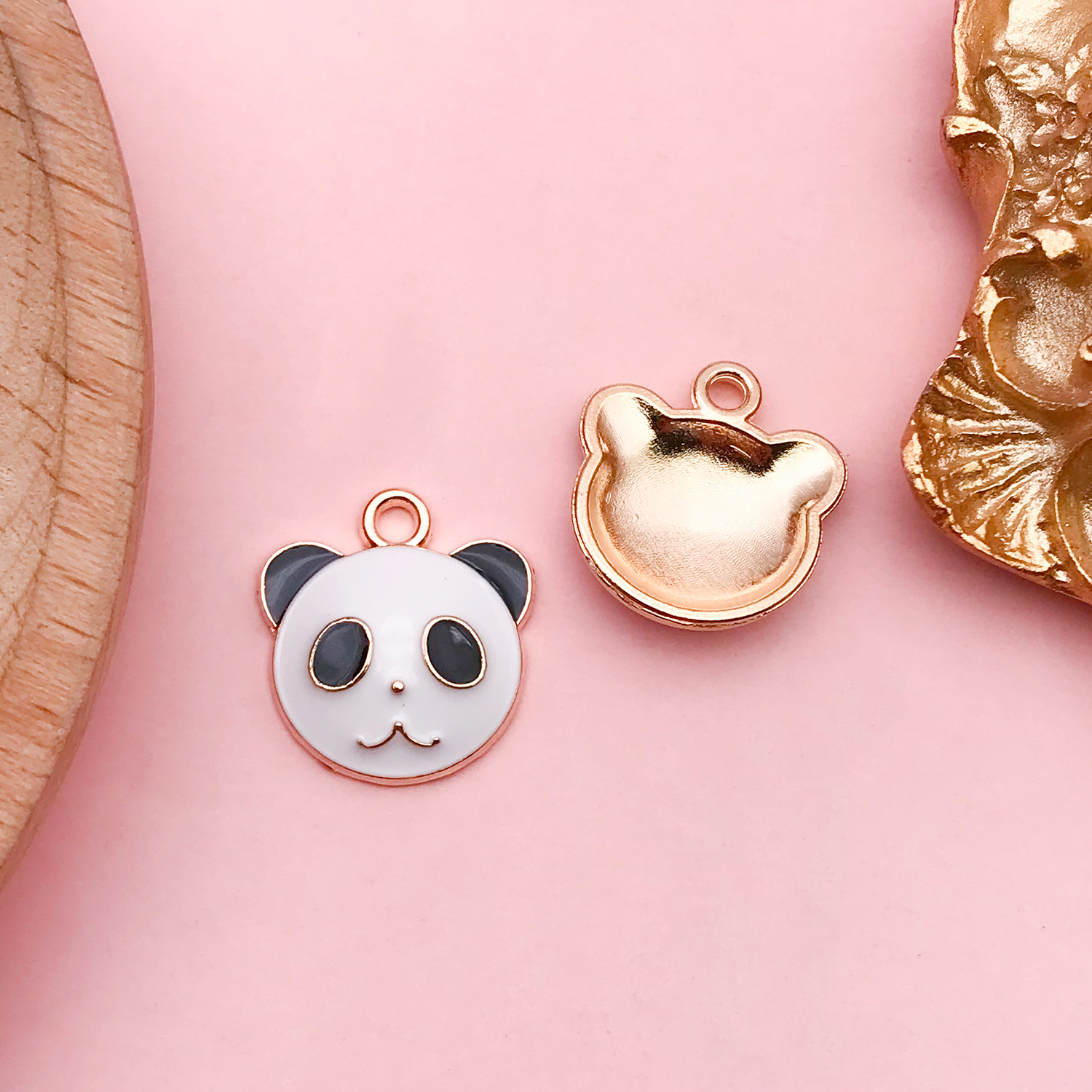 Colgante de vaca corona y nubes, accesorios DIY para llaveros y joyería