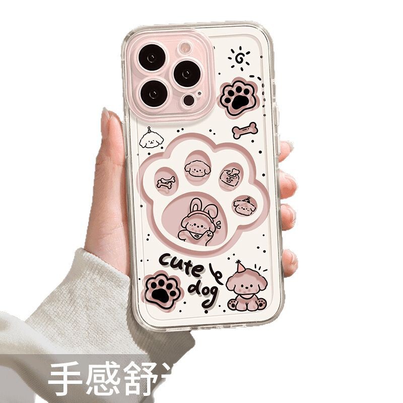 Apple 15promax 携帯電話ケース 14 ハイエンド 16 かわいい 13 人気の高価値に適した新しい猫と犬の足|undefined