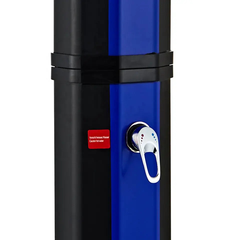 35L anti-UV plata soporte de ducha solar con válvula de interruptor flor de la piscina