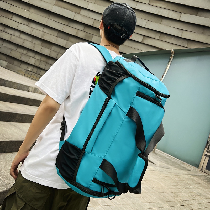 Voyage sur de courtes distances pour hommes, sac à bagages multifonctionnel de grande capacité, séparation sèche et humide, sport à double dos_voghion.com