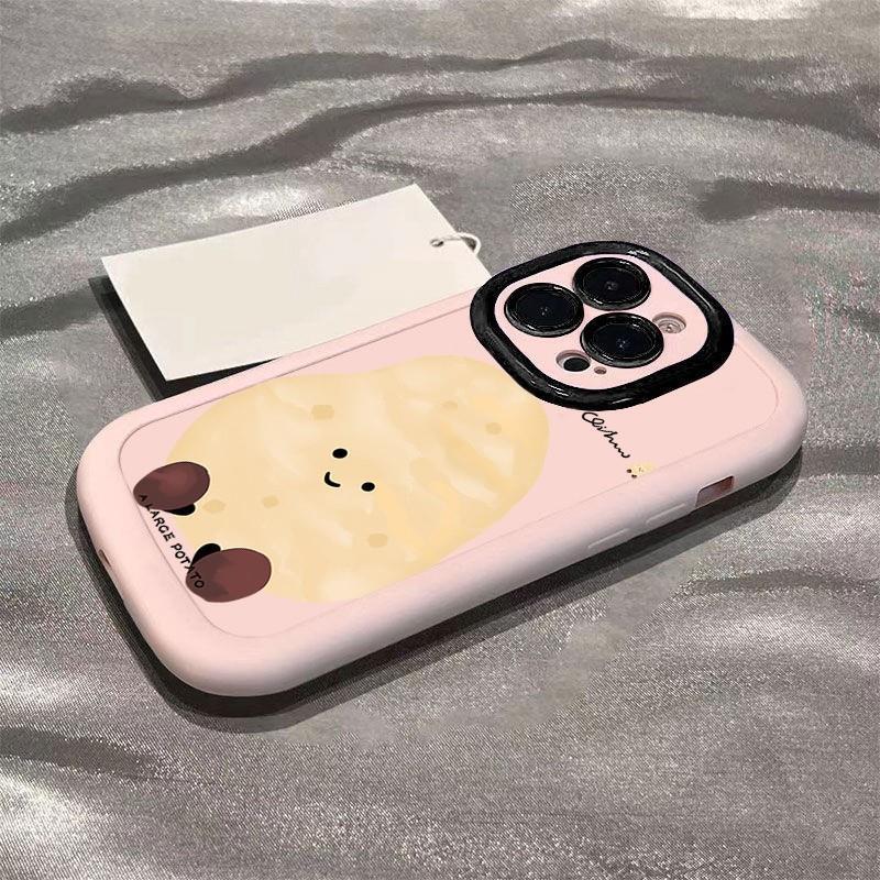 大きなジャガイモ1個で12個のリンゴ、16promax、iPhone15plus/13、保護ケース17/14に対応します。|undefined