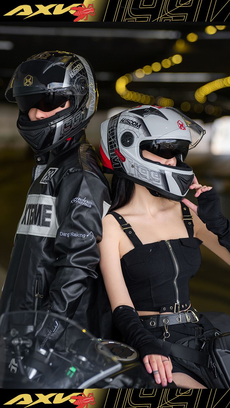 Foreign Trade Electric Motorcycle Helmet Men's Four Seasons Universal Full Covered Motorcycle Helmet Women's Winter Safety Helmet Factory