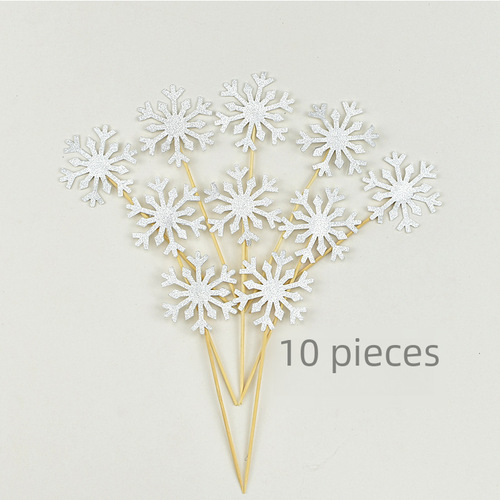 Birthday cake snowflake insert cake flag cake card insert baking decoration cake stand decoration