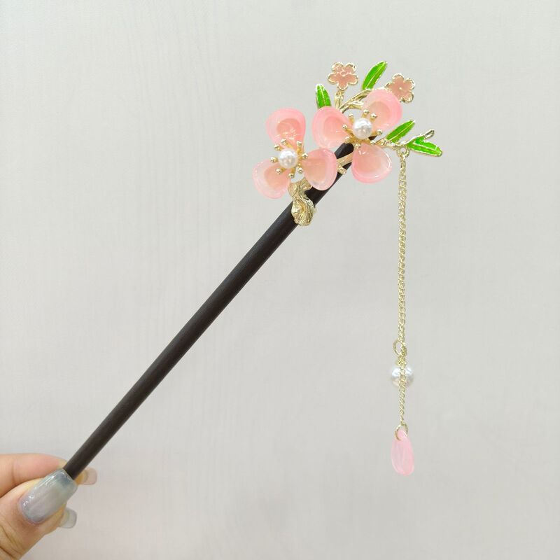 古风高级感黑色檀木发簪女流苏新中式簪子盘发神器发钗簪子苏州|undefined
