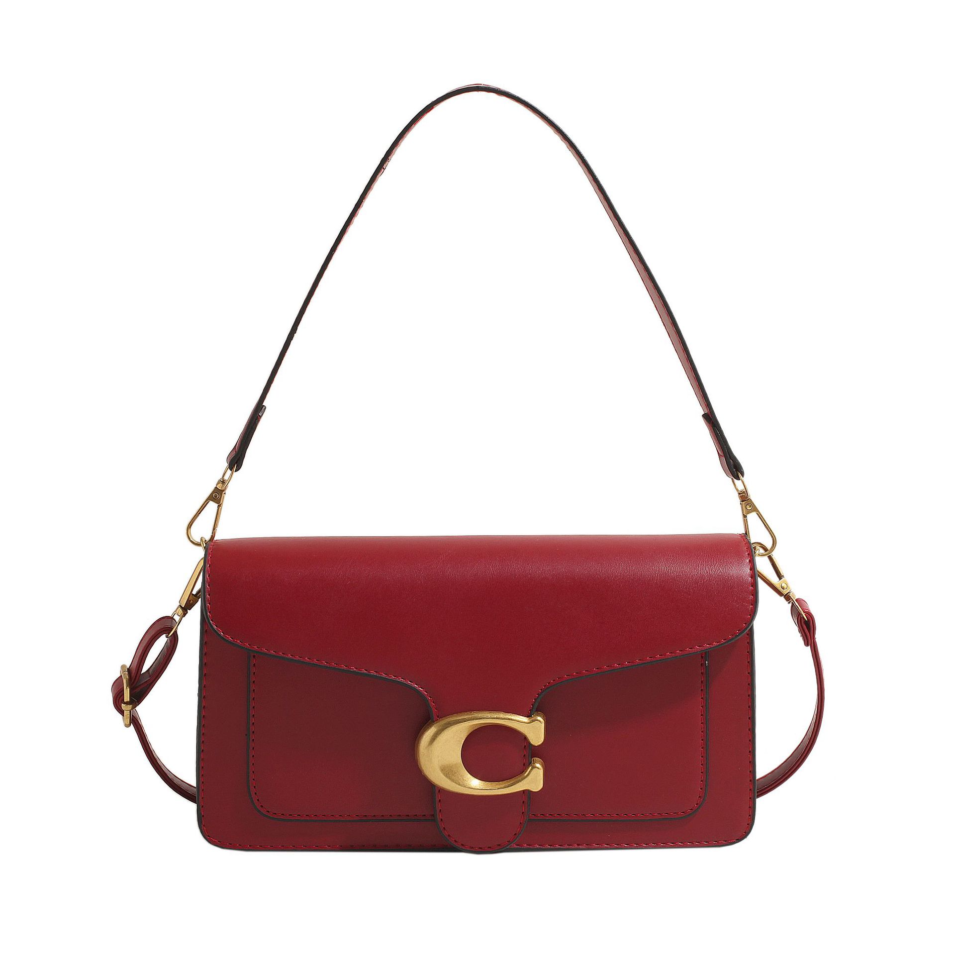 2024 nuevo bolso de nicho para mujer, textura de alta calidad, color sólido, diseño de hardware simple y versátil, bolso diagonal de un solo hombro image 10