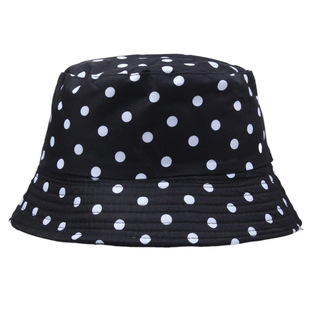Wholesale Sweet Plaid Polka Dot Fisherman Hat for Men and Women, Anti-Uv Sun Protection Hat, Spring and Summer Versatile Sunshade Hat