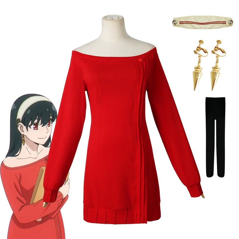 Red sweater, cosplay