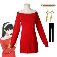 Red sweater, cosplay