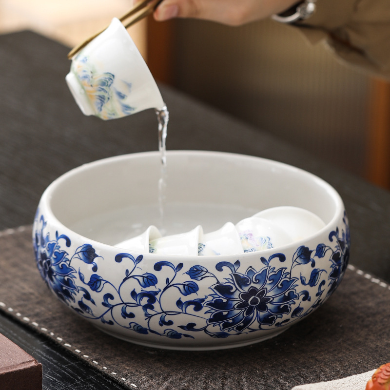 대형 백자차세척기, 쿵푸차세트, 가정용 찻잔세척기, 찻그릇, 물통, 펜세척기, 차세트, 차세트