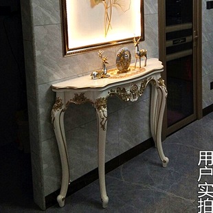 European-Style Entrance Cabinet Against the Wall, Corridor Table, Decorative Table, Storage Rack, Light Luxury Style, Entrance, Living Room Partition, Beauty &