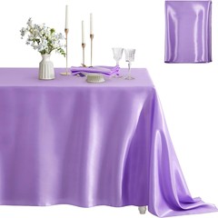 テーブルクロスの色のサテンのテーブルの旗のポリエステルは会議のパーティーのクリスマスの誕生日のホテルの結婚式の装飾のレストランの色の丁に集まります。