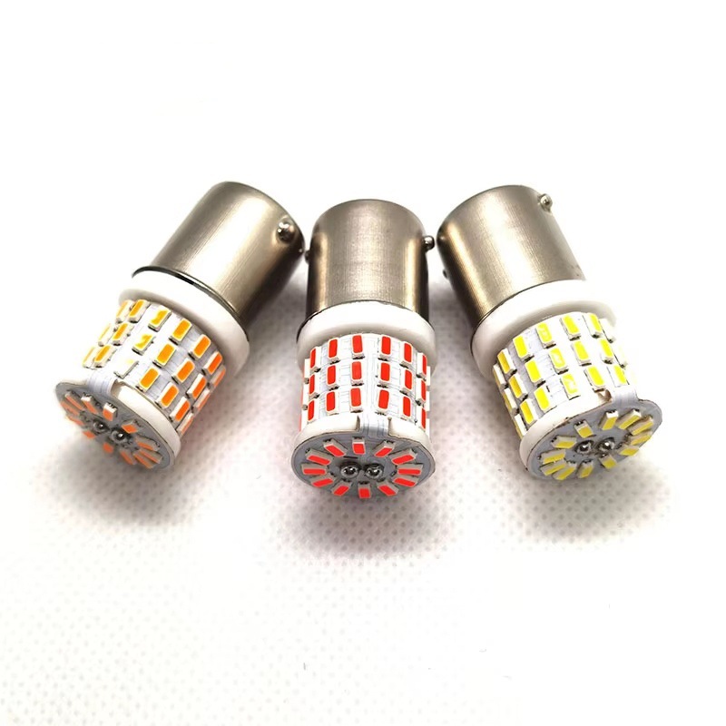 Automotive LED turn signal 1156 1157 3014 57SMD ceramic high temperature bright reversing light brake light