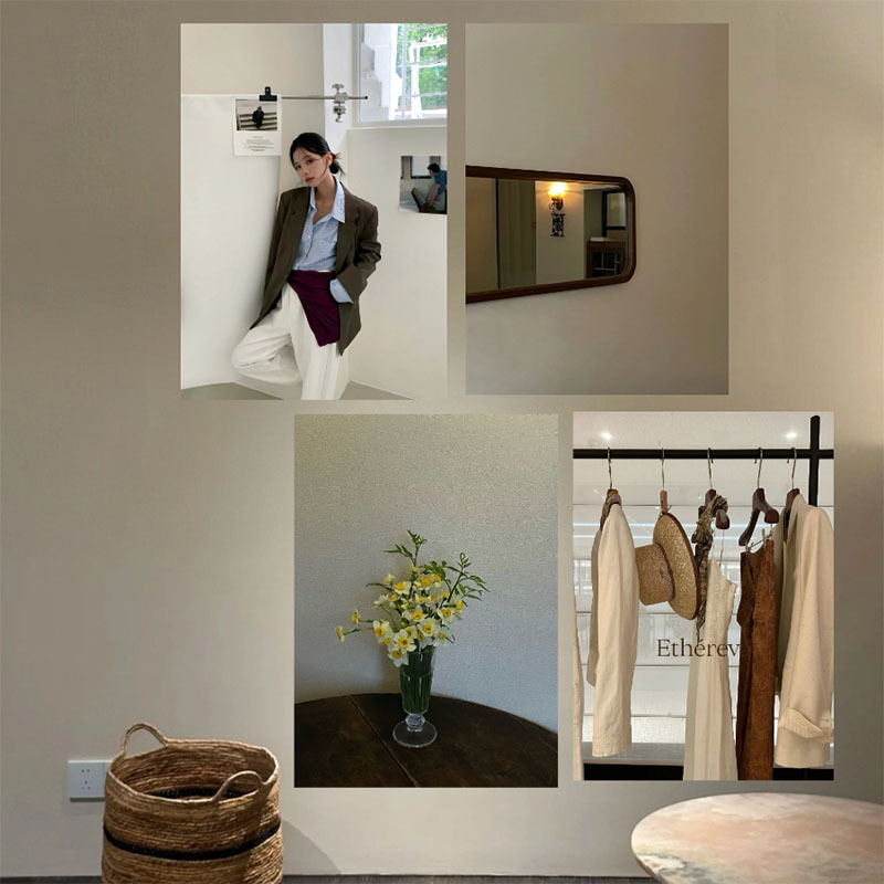 Instagram-Style Women's Clothing Store Atmosphere Poster Decoration Korean-Style Clothing Store Studio Photo Background Wall Stickers Instagram-Style Women's Clothing Store Atmosphere Poster Decoration Korean-Style Clothing Store Studio Photo Background Wall Stickers