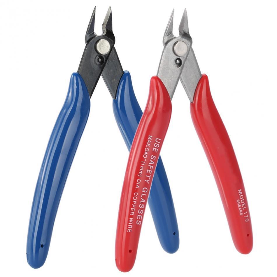 修表工具 电子剪钳 170#蓝柄电子剪钳 斜口钳 红柄电子剪钳电子剪