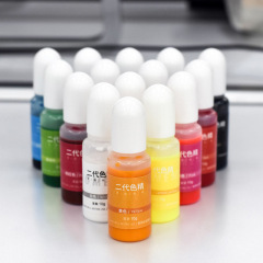 ドリップカラー精10g/瓶二世代カラー精15色diy工芸品エポキシ樹脂用濃縮ドリップ材料