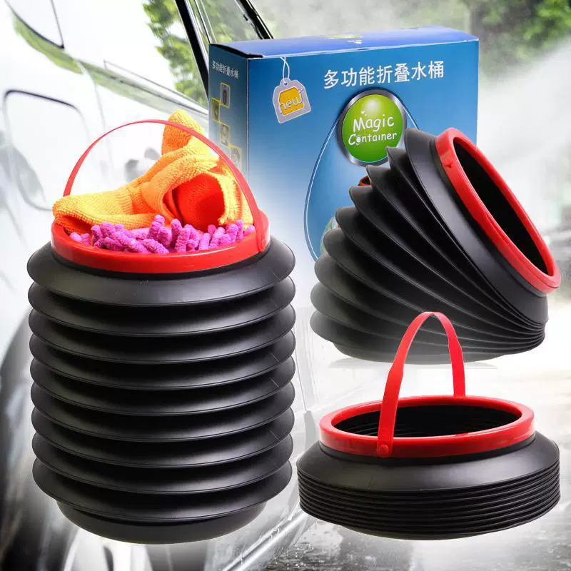Universal bucket, garbage can for car, plastic creative storage system for picnic