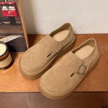 勃肯鞋女2025新款包头拖鞋复古韩版半托平底休闲舒适一脚蹬单鞋女